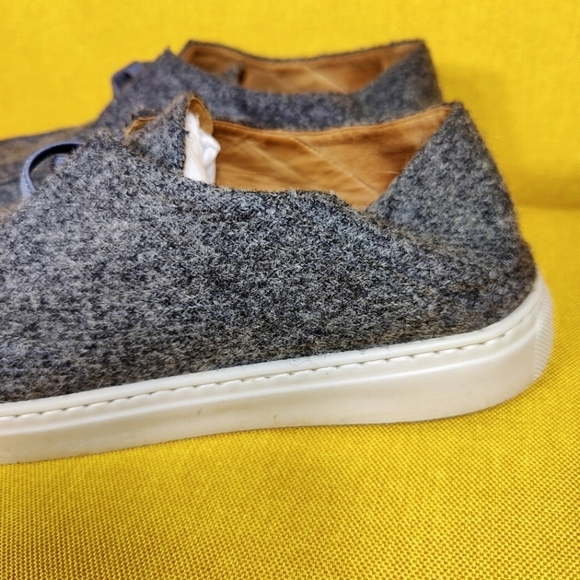 Peter Millar Shetland Wool Slip-On Gray Casual Loafers Men's Shoes Size 10.5M - Picture 8 of 11